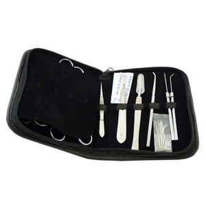 Students Surgical Kits 11 Pieces With <b>Needle</b> Holder Forceps Tweezers <b>Scaler</b> Scissor Probe Stainless Steel Surgical Tanning Kit - Product Image 4