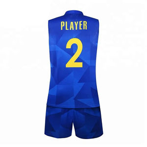 Ensemble d'uniformes de volley-ball 100% polyester respirant, maillot et short de volley-ball en polyester, fabricant d'uniformes de volley-ball OEM - Product Image 2