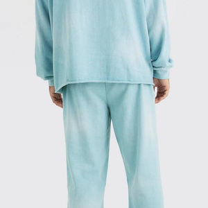 Nuevo Conjunto Deportivo para Hombre, Talla Grande, de Felpa de Algodón, Estampado, Informal, Transpirable, con Capucha y Pantalones, 2 Piezas - Product Image 6