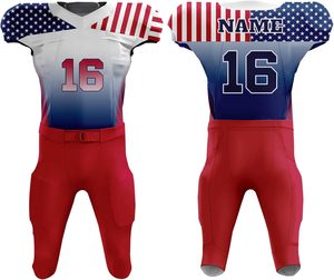 Nouveau personnalisé unisexe adulte vêtements de football américain jeunesse ensemble maillot court respirant T-Shirts promotionnel Sublimation personnalisable - Product Image 6