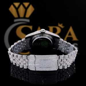 Reloj de diamantes de moissanita VVS Iced Out de alta calidad para hombres, reloj de estilo Hip Hop perfecto para ocasiones especiales - Product Image 4