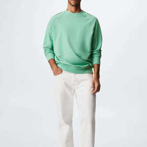 Sweat-shirt à col rond pour homme de haute qualité, manches longues, uni, sur mesure, séchage rapide, vêtements d'hiver - Product Image 2