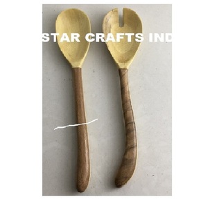 Cuchara de madera con forma de mano para uso en sopa en Hotel, restaurante, mesa de comedor, juego de cubiertos moderno, juego de cubiertos de madera de gran venta - Product Image 2