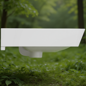 Lavabo IDEAL STANDARD IDS Cube Connect AIR con 1 grifo y desagüe, color blanco - Product Image 3
