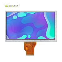 Écran LCD TFT personnalisé Wisecoco de 7 pouces, IPS RGB 50 broches 800x480 400 nits, module de panneau tactile rétroéclairé WLED FPC