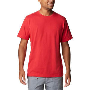 T-shirt unisexe à manches courtes en coton brodé d'été 210g blanc, col rond, sport de plein air, logo personnalisé, t-shirt uni - Product Image 4