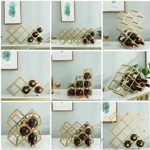 Estante de vino de Metal negro más vendido, soporte de botella de vino de mesa para el hogar, Bar y restaurante para fiestas, venta al por mayor disponible - Product Image 6