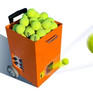 Machine à balles de tennis automatique haute performance pour la pratique du service avec des lances à gauche et à droite - Product Image 1