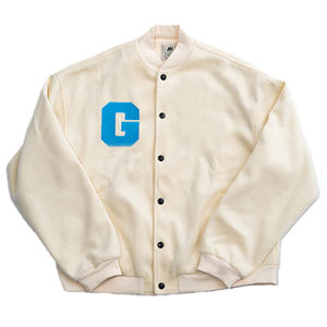 Fabricante personalizado Cheile bordado apliques parches Letterman Varsity chaquetas Stand Collar High Street al por mayor para la primavera - Product Image 3