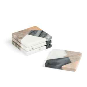 Handmade Bone Inlay <b>Coasters</b> for <b>Drinks</b> Natural Bone Inlay <b>Drink</b> <b>Coasters</b> for Modern Home Decor - Product Image 3