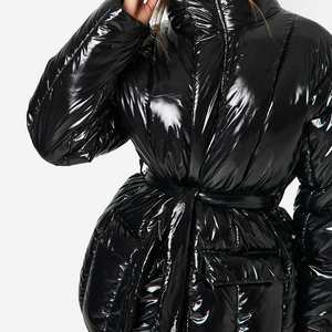 Manteau matelassé long OEM pour femmes, matelassé, chaud, hiver, veste thermique à capuche, randonnée en plein air, décontracté, léger, conceptions personnalisées - Product Image 6