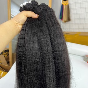 วิกผมต่อผมมนุษย์แท้สำหรับผู้หญิงผิวดำจัดเรียงหนังกำพร้าเวียดนามแบบตรงม้วน - Product Image 3