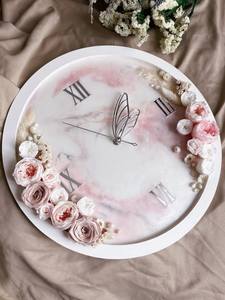 นาฬิกาติดผนังทำจากเรซินสำหรับผู้ใช้นาฬิกาแขวนผนังดีไซน์ศิลปะทำด้วยมือไม่เหมือนใครศิลปะจากอินเดีย - Product Image 3