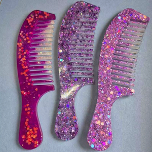 หวีเรซิ่นมืออาชีพสำหรับช่างตัดผม ใช้สำหรับจัดแต่งทรงผมในร้านเสริมสวย วัสดุเรซิ่นคุณภาพสูง - Product Image 1