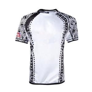 Chemise à manches longues Rash Guard pour adultes unisexe avec logo personnalisé vêtements de sport polyester respirant noir vêtements de rugby football avec logo unisexe - Product Image 4
