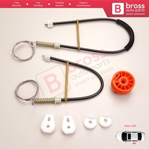BWR565ชุดซ่อมกระจกหน้าต่างไฟฟ้า, ด้านหลังซ้ายสำหรับ EM0 MK2 Megane/1 2002-2009 CC Cabriolet เปิดประทุน8201010933 - Product Image 2