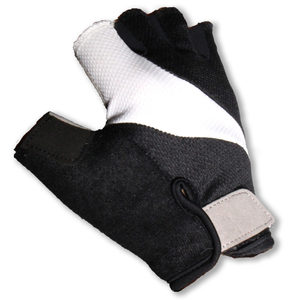 Guantes de bicicleta para deportes al aire libre, cuero PU, Palma tejida, espalda de ganchillo, correa de muñeca ajustable, diseño de cinco dedos para uso en gimnasio y ciclismo - Product Image 5