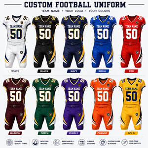 Conjunto de Uniforme de Fútbol Americano Personalizado para Adultos, Acolchado, 100% Poliéster, Antibacterial, Camiseta y Pantalones del Equipo USA 2026, Fabricante OEM - Product Image 2
