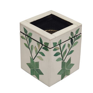 Handmade Traditional Flower Design Bakhoor Incense Burner Wood Resin Charcoal Musk Material for Homes Ramadan Use - Product Image 1