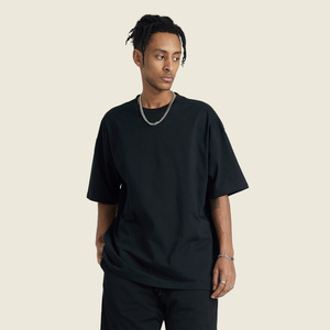 T-shirt surdimensionné à manches courtes en coton avec logo de conception personnalisée de haute qualité pour hommes T-shirt de broderie de sérigraphie de broderie pour hommes - Product Image 1