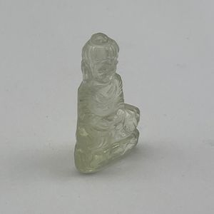 Buda de cristal del desierto libio Natural tallado raro LDG calavera tallada a mano calavera bellamente tallada calavera - Product Image 4