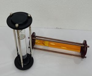 Minuterie de sable de Sablier En Bois Fait Main Sablier Horloge Cadeaux Créatifs Jouet Bureau À Domicile Bureau Décor Lot de 2 - Product Image 1