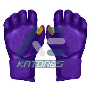 Gants de frappe de baseball en cuir, design personnalisé, prix abordable, vente chaude, conçus pour le contrôle du swing - Product Image 1