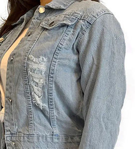 Camisa vaquera para mujer, adecuada para uso diario y viajes. Camisa vaquera para mujer, diseño clásico con cierre de botones. - Product Image 2