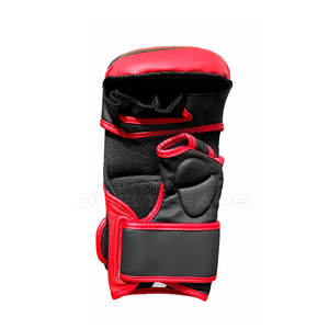 ออกแบบโลโก้ของคุณเองบนถุงมือ MMA หนัง PU ระบายอากาศได้ดีและป้องกันอย่างมีประสิทธิภาพ ปรับขนาดได้ - Product Image 5