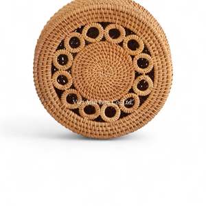 Caja de Almacenamiento de Ratán Hecha a Mano de Estilo Rústico, Hecha de Ratán Natural para Almacenamiento en el Hogar y Decoración de Interiores - Product Image 2