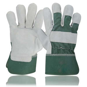 Guantes de cuero de vaca canadienses hechos a medida, guantes de trabajo de seguridad para transporte de jardinería DIY resistentes - Product Image 6