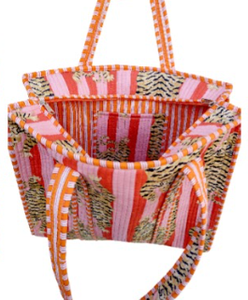 Bolso Tote de Tela de Algodón Estilo Bohemio para Mujer, Accesorio para la Playa, Compras y Viajes, con Cierre Abierto, Lavable - Product Image 4