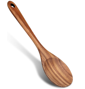 Wood Spoon Long Handle <b>Mirror</b> Polish Custom Modern Luxury Eco-Friendly Dishwasher Safe Set Manufacturer Hot Sale - Product Image 3