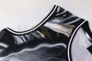 Camiseta de baloncesto con impresión por sublimación personalizada ODM y OEM MAXFIT ENTERPRISES ofrece un diseño de uniforme universitario de talla grande - Product Image 3