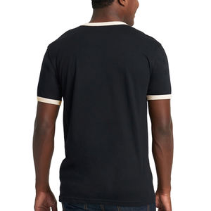 T-shirt Hipster à col rond-T-shirts imprimés ajustés élégants et décontractés pour hommes T-shirt Ringer - Product Image 5