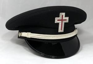 Casquette brodée à la main des Chevaliers Templiers maçonniques avec étui de transport, couvre-chef d'officier de qualité supérieure avec emblème de la Croix Rouge, tailles S à XXL - Product Image 2