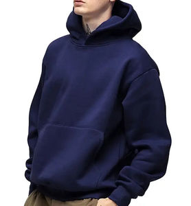 Sudaderas con Capucha Deportivas de Felpa 100% Algodón Hechas en Pakistán, 450 g/m², Talla Grande para Hombre, Sudadera con Capucha Holgada con Hombros Caídos - Product Image 2