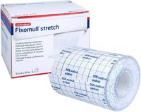 Bande de fixation médicale extensible de type Fixomull, très populaire, BSN Fixomull Leukomed, 10 cm x 10 m, pansement adhésif pour soins des plaies