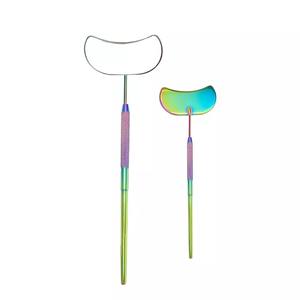 Miroir de cils professionnel plaqué or, vente en gros, russe pour Extension de cils, nouvel arrivage, 2022 - Product Image 1