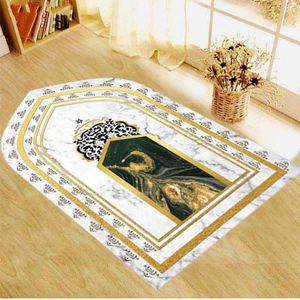 New 2026 Custom High Quality Handmade Islamic <b>Prayer</b> Rug <b>Mat</b> Washable Dubai Muslim Pilgrimage Blanket Carpet for Home Use - Product Image 4