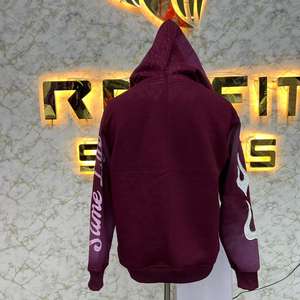 Premium Quality Good Material Zipper Distressed Hoodie <b>Rhinestone</b> Zip up <b>Jacket</b> Acid Wash Men Fleece Streetwear Hoodie - Product Image 2