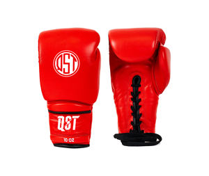 Gants de boxe à lacets en cuir véritable fabriqué en usine en gros avec rembourrage épais gant de boxe MMA pour l'entraînement au combat - Product Image 6