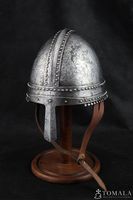 Casco Vikingo Medieval, Réplica Hecha a Mano, Lista para la Batalla, Metal Plateado, Estilo Antiguo, Moderno, Tradicional, para Cosplay