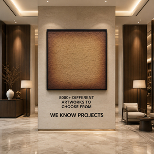 Brown <b>Gold</b> Textured Fiber Wall Art Large Modern Abstract Framed Artwork for Home and Hotel Brown <b>Gold</b> House Decoration Interior - Product Image 2