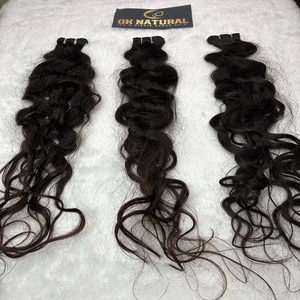 Extension de cheveux bouclés indiens 100% naturel non transformé vierge brut indien Bundle cheveux femmes noires extensions de cheveux humains - Product Image 1
