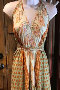 Vestido largo de tirantes con cuello en V profundo de verano para mujer, vestido Maxi sin mangas con tirantes finos para fiesta en la playa, venta al por mayor, OEM, ODM - Product Image 3