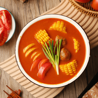 Soupe rouge authentique au goût de Litsea Cubeba |   Bouillon fermenté héritage |   Base de fondue chinoise Tangy de Guizhou, procédé ancien, vente en gros