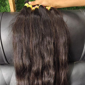 High Quality Indian Temple Weft <b>Swing</b> Wave Hair Extensions Super Demand Remy Hair <b>Single</b> Drawn Bleached-Luxury Wave Effect - Product Image 2