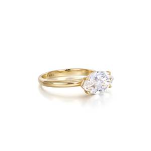 Anillo de Diamante Cultivado en Laboratorio con Corte Marquise - Estilo Marina, Ético y Brillante - Product Image 3