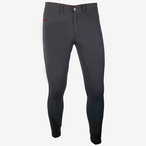 Culotte d'équitation taille haute pour femme, longueur intégrale, extensible dans quatre directions, couleur unie, avec poches et fermeture boutonnée - Product Image 5